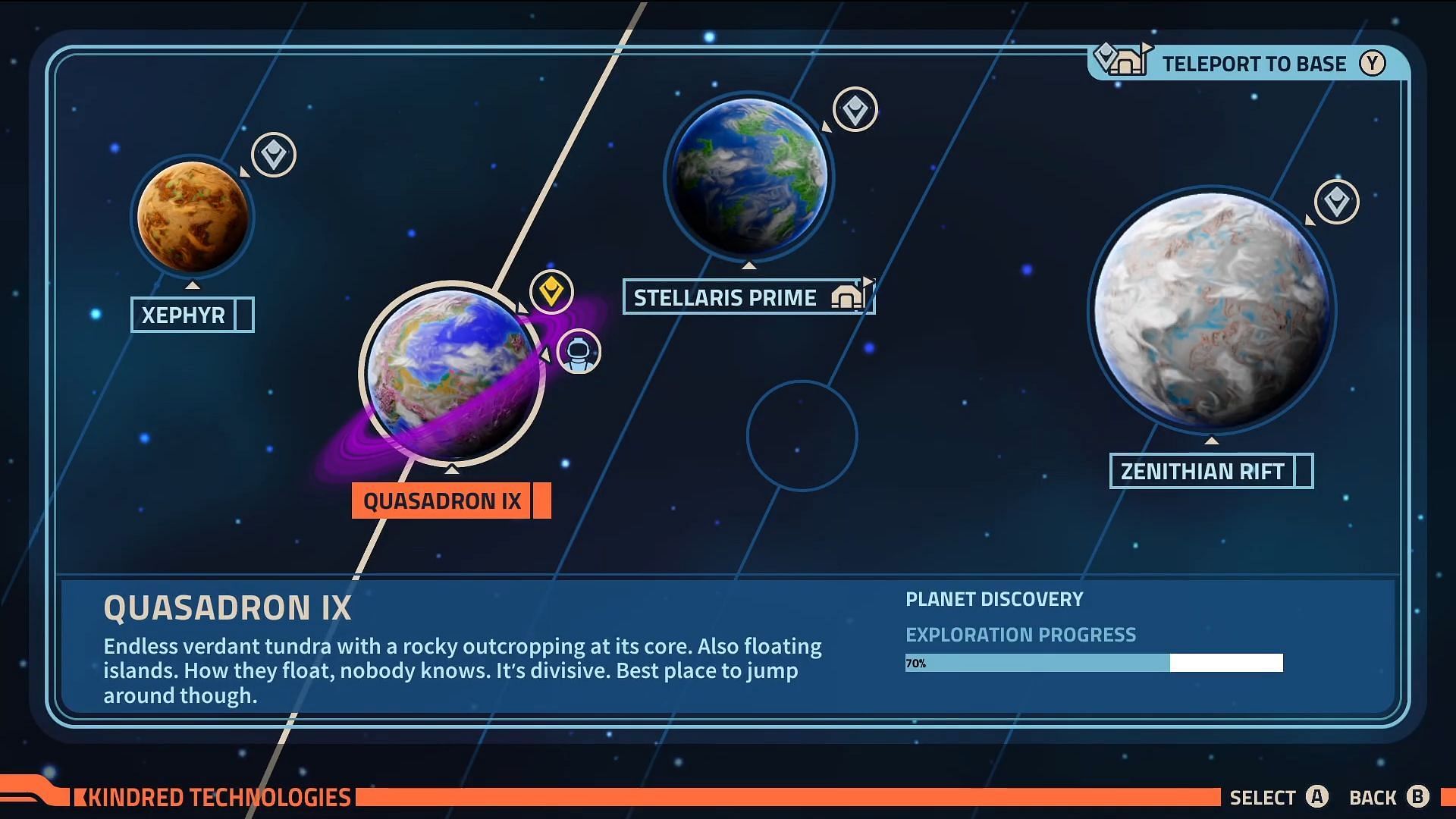 Use your Teleporter to reach Xephyr selfie locations (Image via Raccoon Logic Studios // YouTube@Hikikomori Gaming)